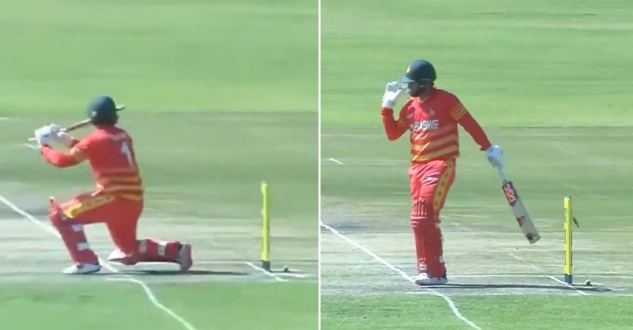 Brendan Taylor gets dismissed in the most bizarre way against Bangladesh.