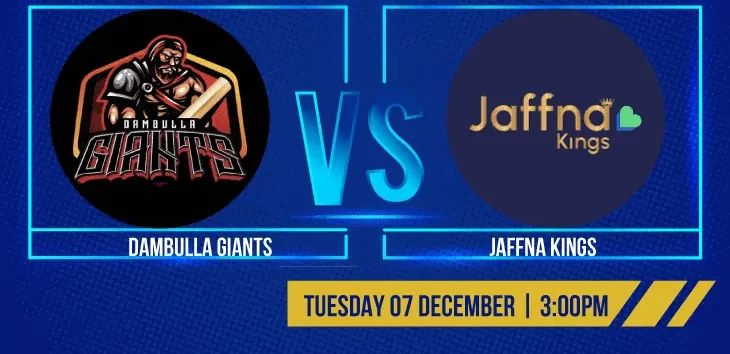 Lanka Premier League: Preview, Squad News, Head to Head stats and Dream11 Prediction for Jaffna Kings vs Dambulla Giants