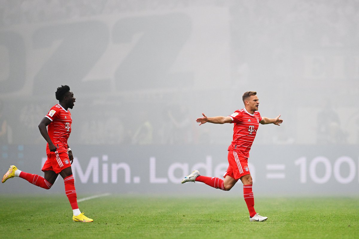 Eintracht Frankfurt vs Bayern Munich: Watch Joshua Kimmich scores a ferocious free kick amidst a wave of smoke