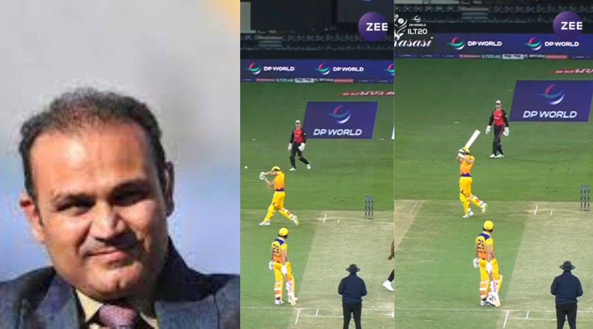 WATCH: Virender Sehwag's remark on Sheldon Cottrell's Delivery in ILT20