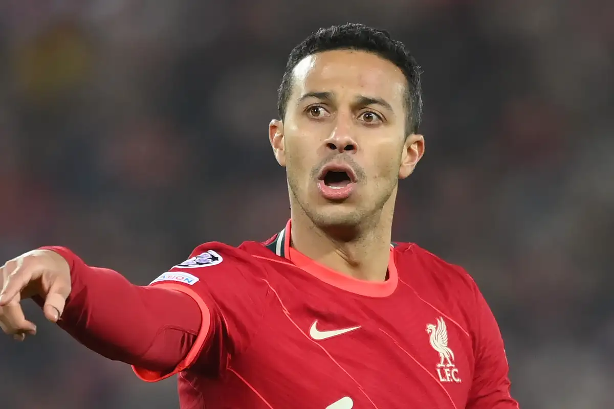 Big blow for Liverpool as Thiago suffer hip injury