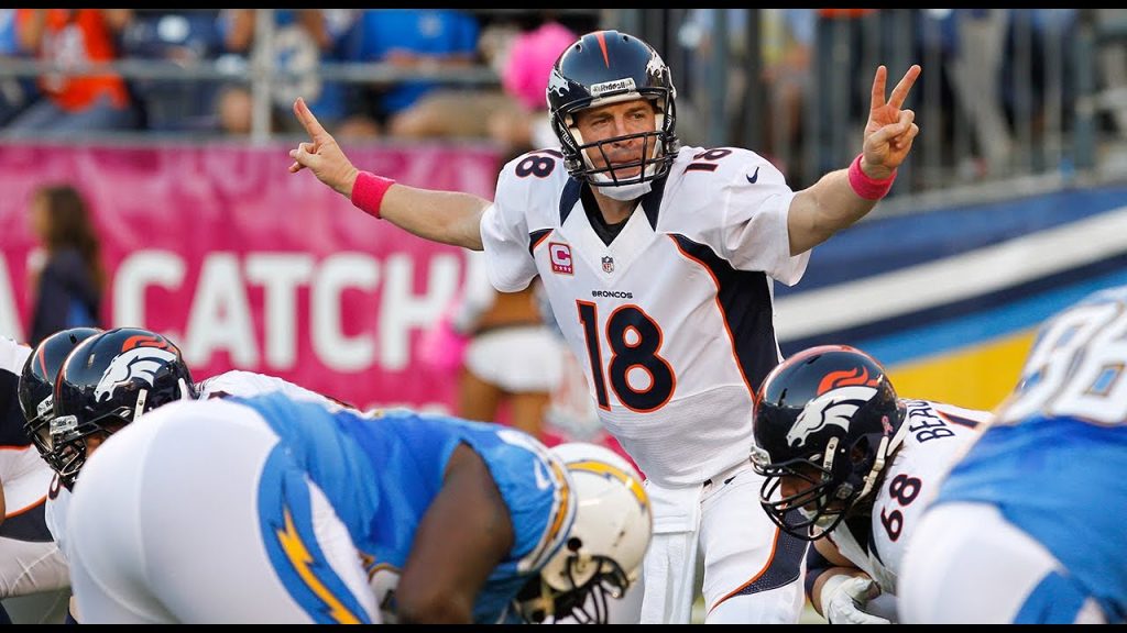 One of Peyton Manning best game in NFL history came against the Los Angeles Chargers