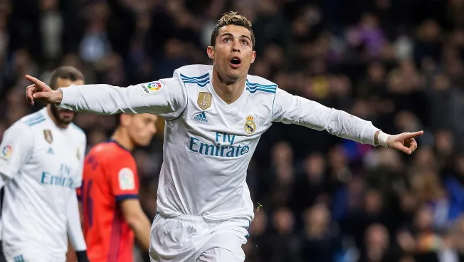 Cristiano Ronaldo leads the top Real Madrid scorers list.