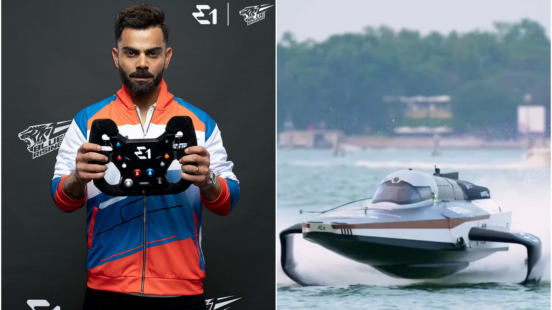 Cricketer Virat Kohli Becomes Owner Of The Blue Rising Team In E1 Electric Raceboat Series